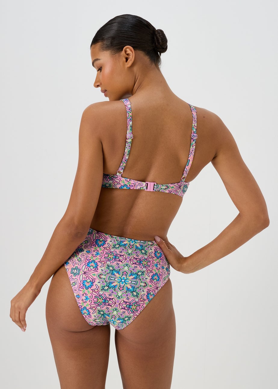 Pink Mosaic High Waisted Briefs