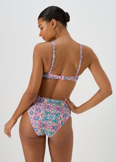 Pink Mosaic High Waisted Briefs