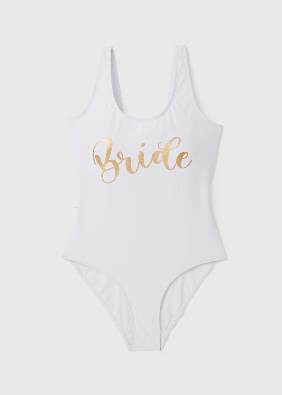 White Bridesmaid Swimsuit