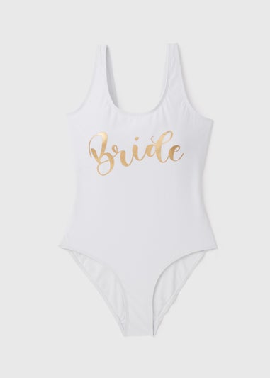 White Bridesmaid Swimsuit