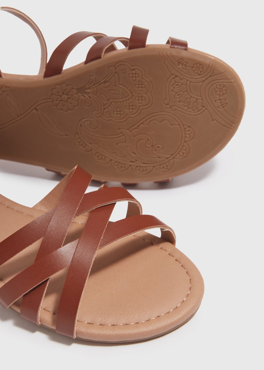 Girls Tan Sandals (Younger 10-Older 5)