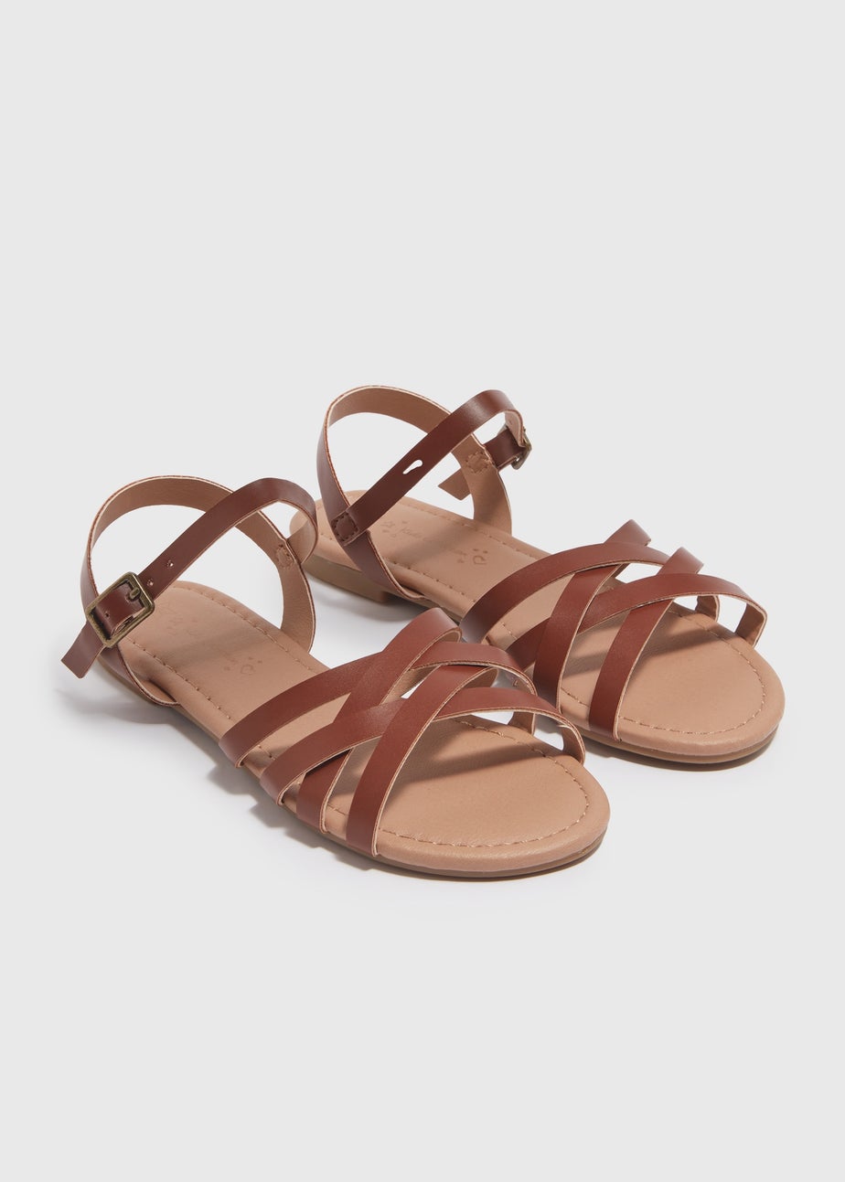 Girls Tan Sandals (Younger 10-Older 5)