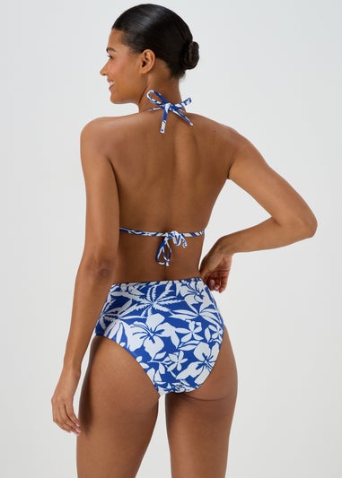 Blue Floral Bikini Bottoms