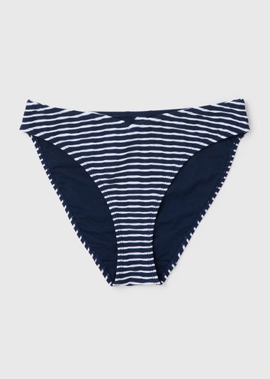Navy Stripe Bikini Bottoms