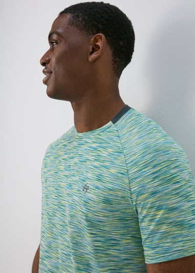 Souluxe Teal Space Dye T-Shirt