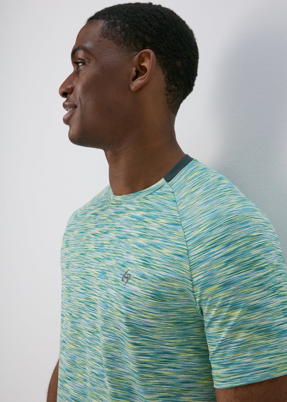 Souluxe Teal Space Dye T-Shirt