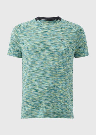 Souluxe Teal Space Dye T-Shirt