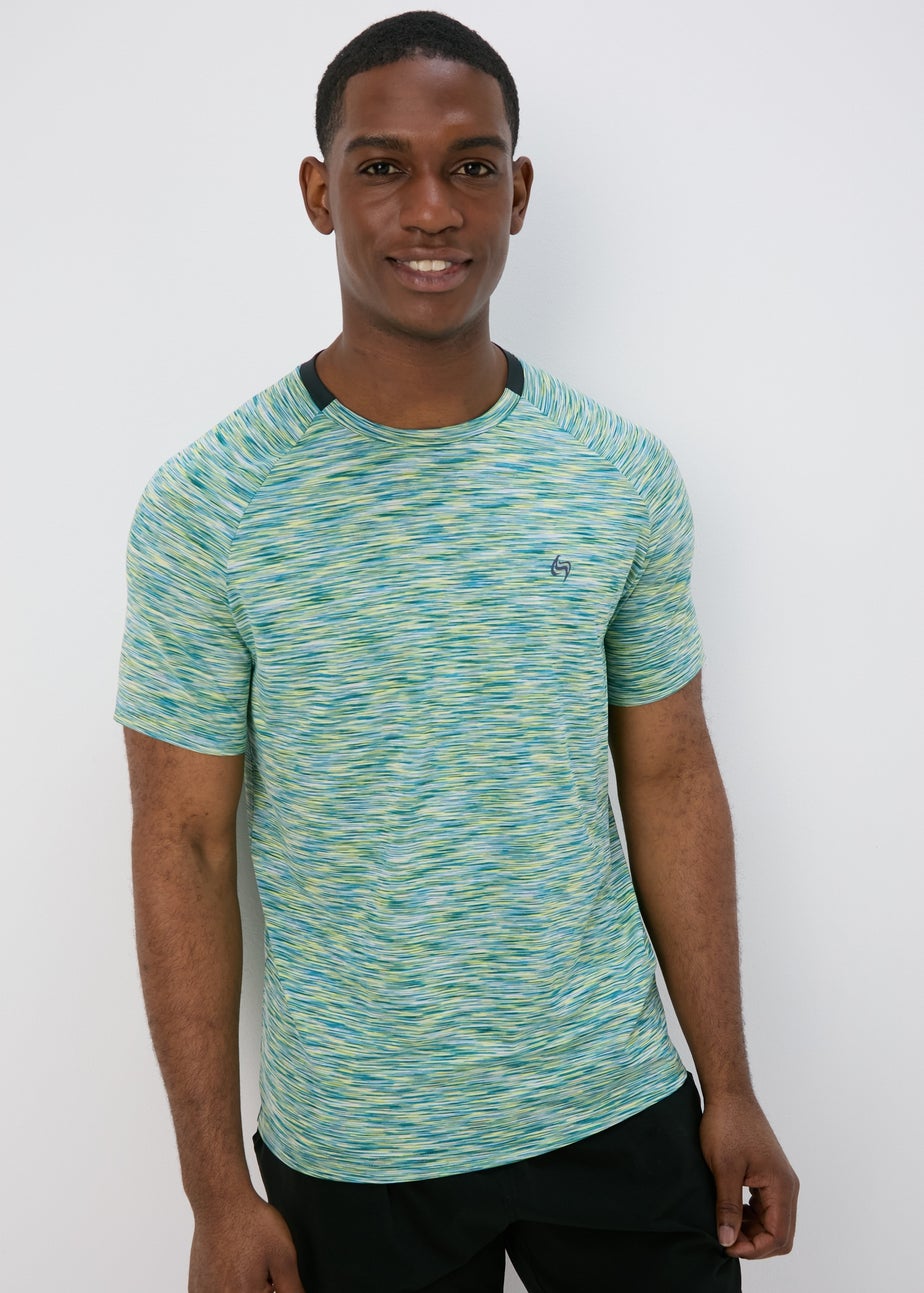 Souluxe Teal Space Dye T-Shirt