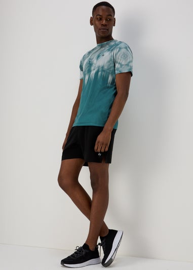 Souluxe Teal Tie Dye Print T-Shirt