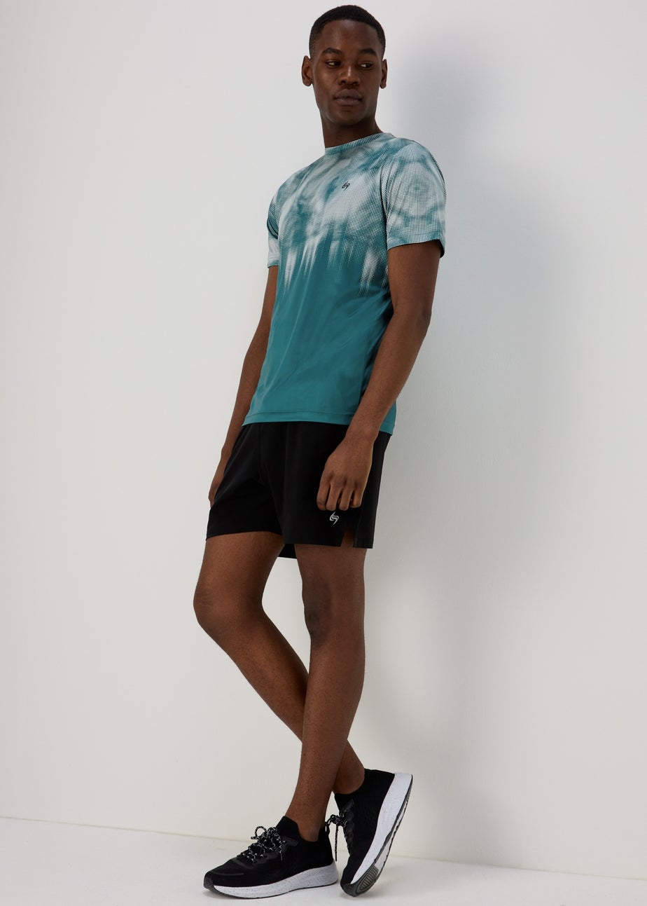 Souluxe Teal Tie Dye Print T-Shirt