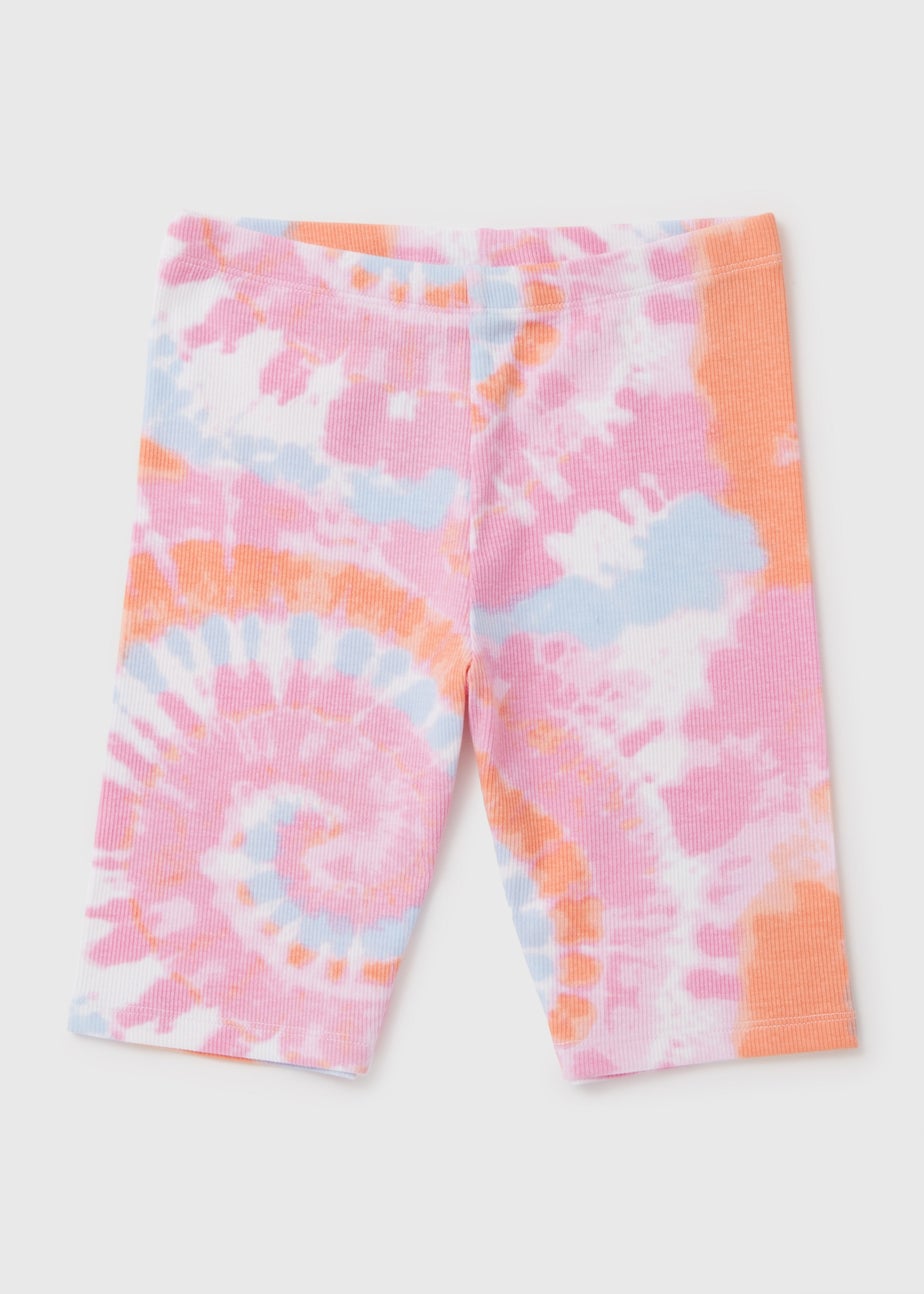 Girls Green Tie Dye Shorts (7-13yrs)