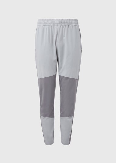 Souluxe Light Grey Slim Fit Panel Joggers