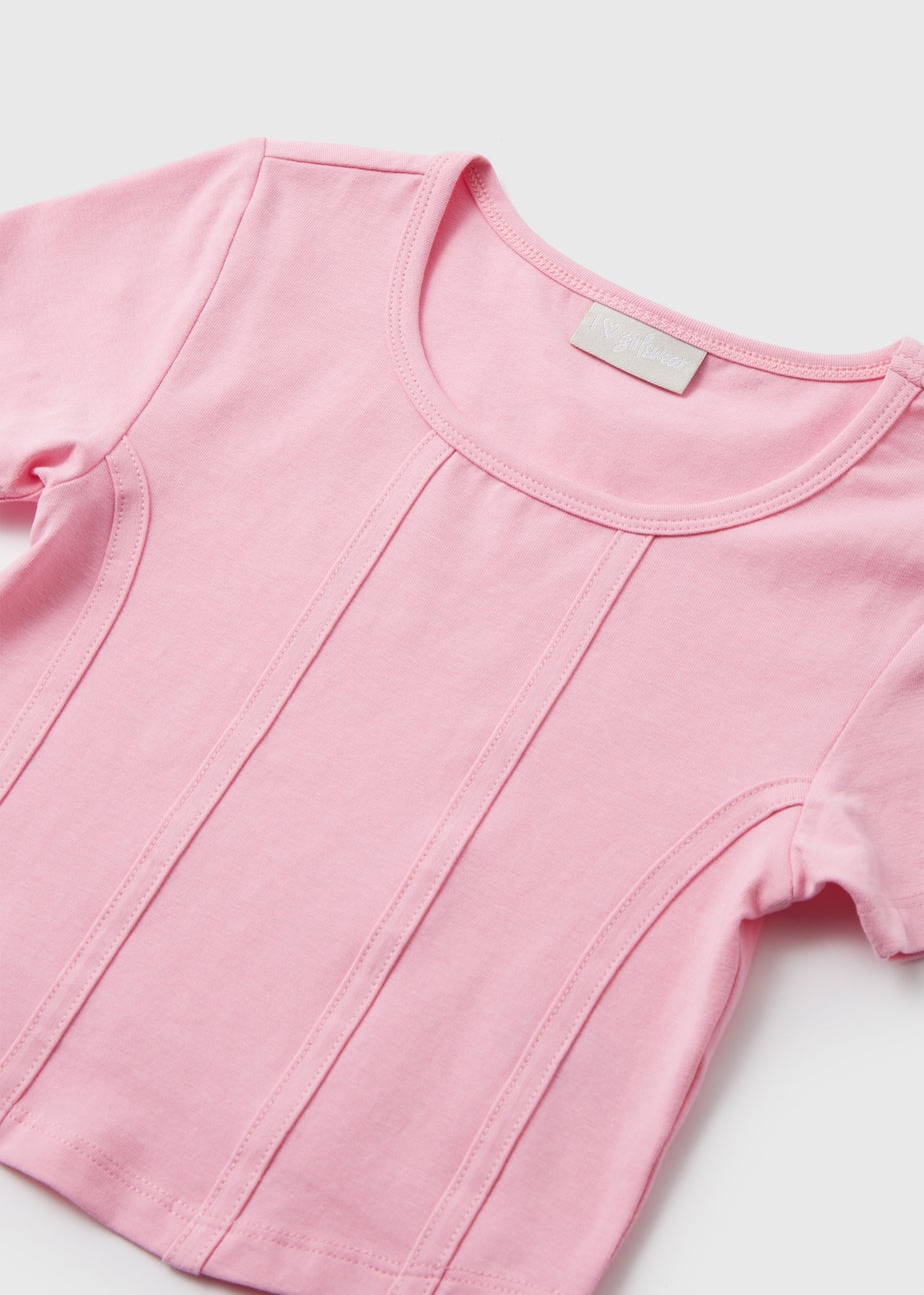 Girls Pink Corset Top (7-15yrs)