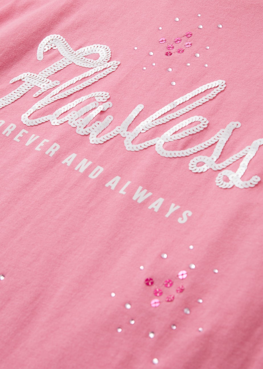 Girls Pink Flawless Upspec T-Shirt (7-13yrs)