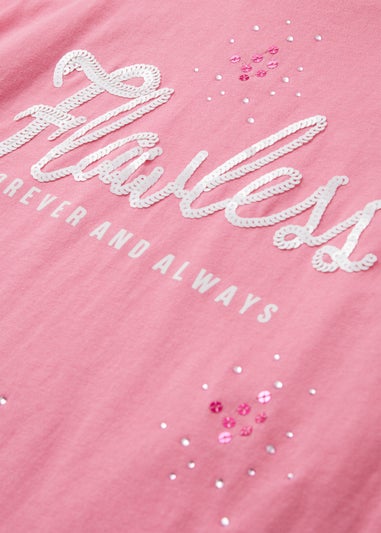 Girls Pink Flawless Upspec T-Shirt (7-13yrs)