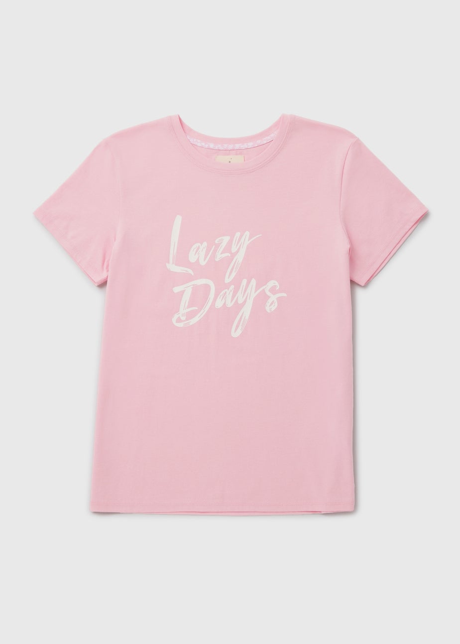 Pink Lazy Days Pyjama T-Shirt