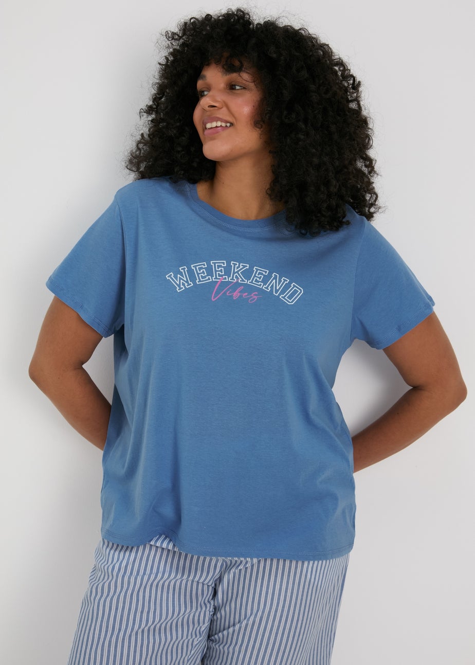 Blue Weekend Vibes Pyjama T-Shirt