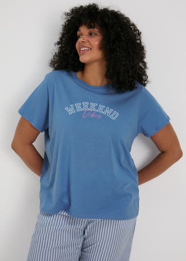 Blue Weekend Vibes Pyjama T-Shirt