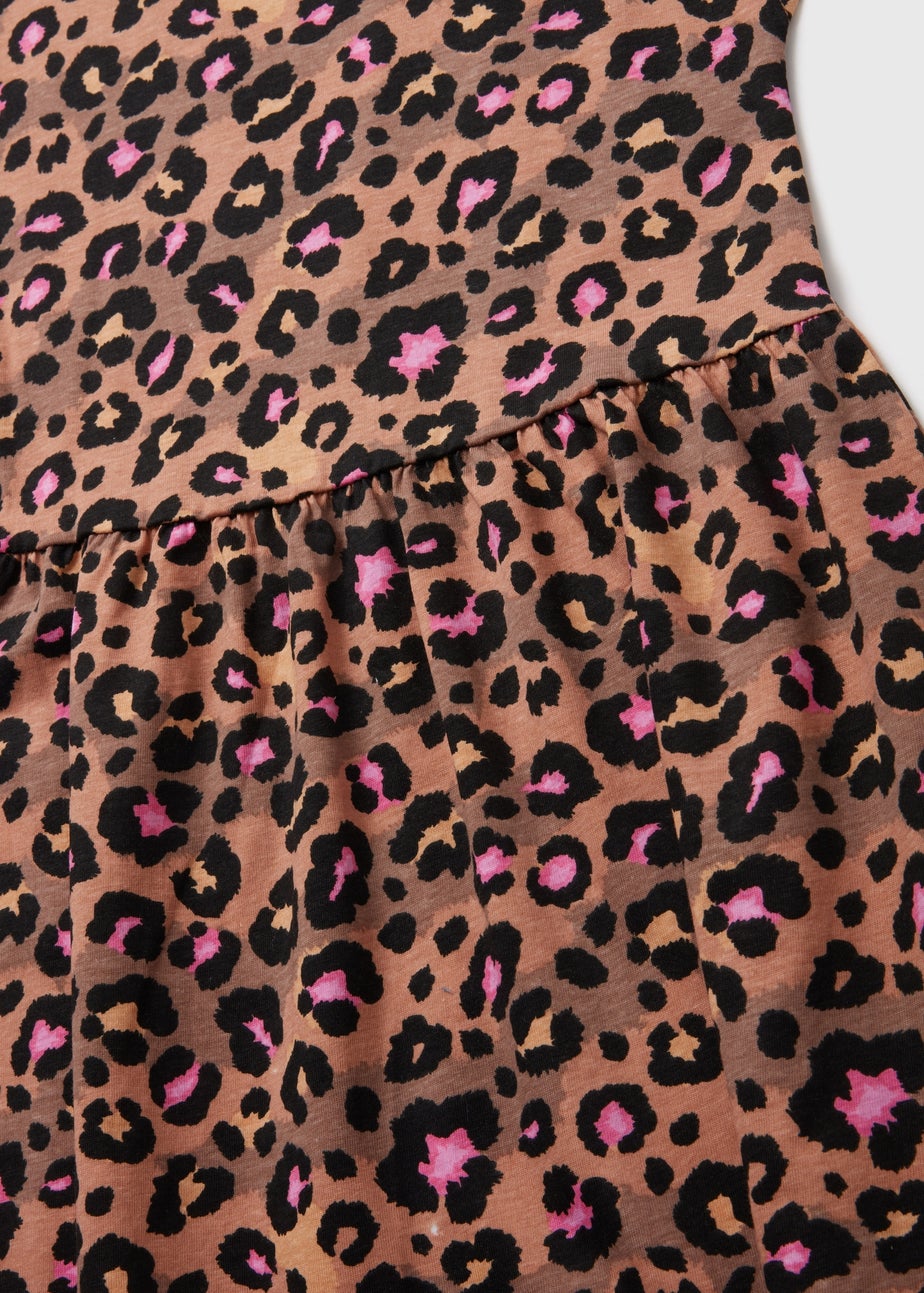 Girls Leopard Print Dress (7-13yrs)