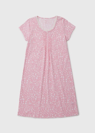 Pink Animal Print Lace Nightie