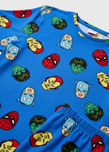 Marvel Kids Blue Avengers T-Shirt & Shorts Pyjama Set (3-12yrs)