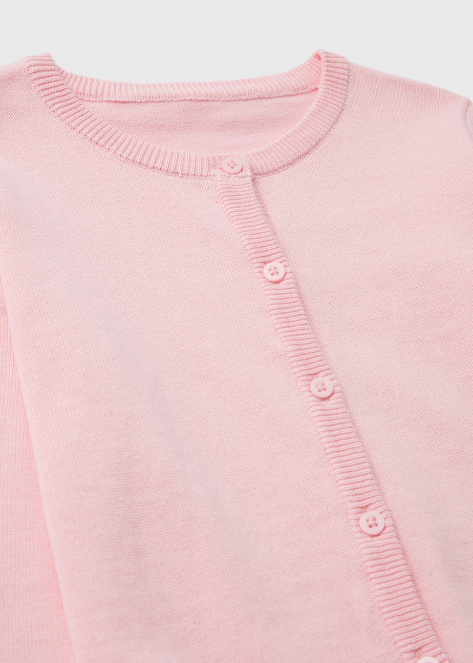 Girls Pink Cardigan (1-7yrs)