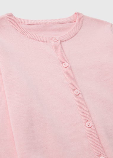 Girls Pink Cardigan (1-7yrs)