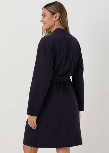 Navy Waffle Night Gown