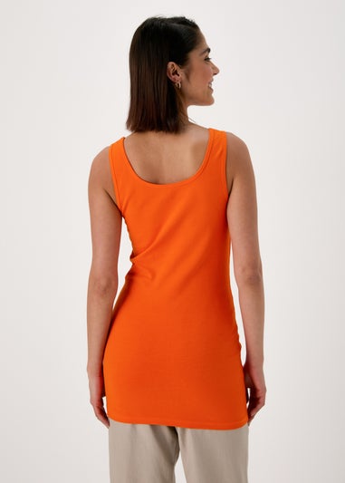Orange Longline Vest