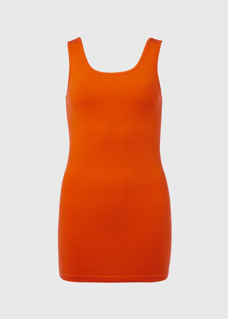 Orange Longline Vest