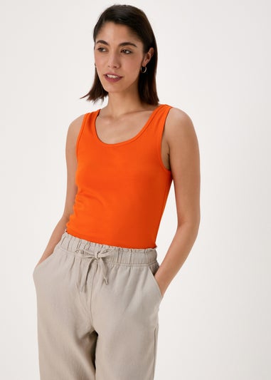 Orange Longline Vest