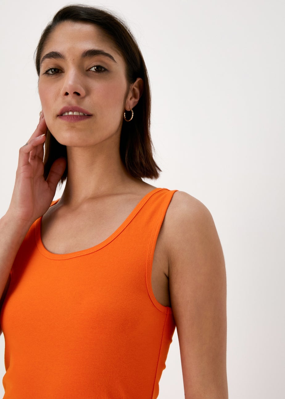 Orange Longline Vest