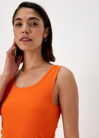 Orange Longline Vest