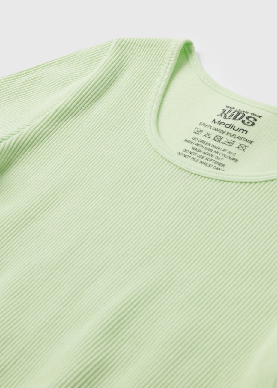Girls Lime Green Seamless Top (7-15yrs)