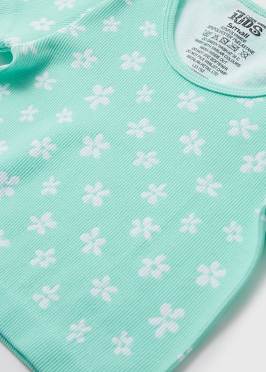 Girls Aqua Blue Seamless Top (7-15yrs)