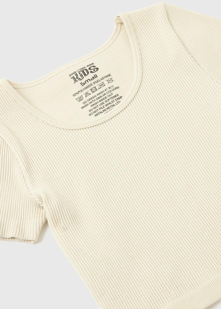 Girls Stone Seamless Top (7-15yrs)