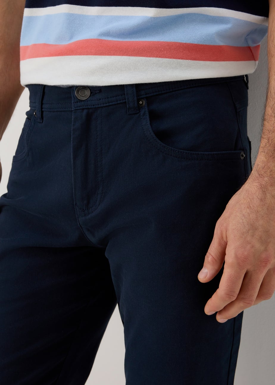 Lincoln Navy 5 Pocket Trousers
