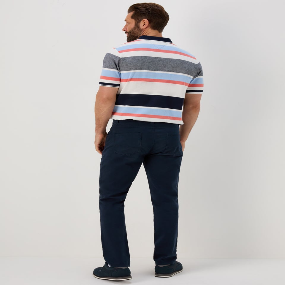 Lincoln Navy 5 Pocket Trousers