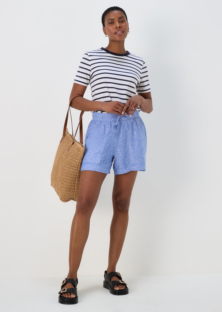 Navy & White Modern Stripe T-Shirt