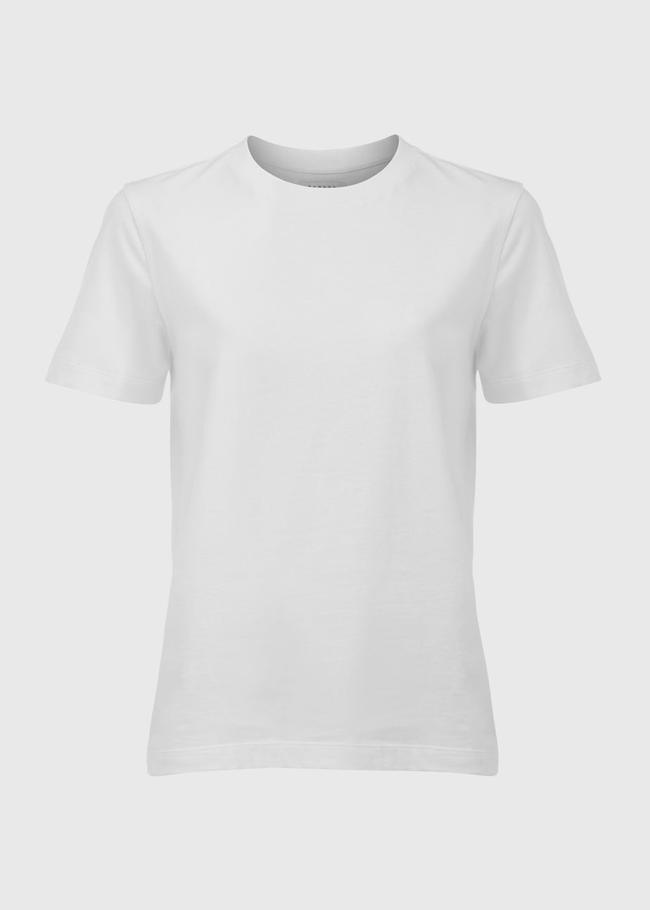 White Modern Plain T-Shirt