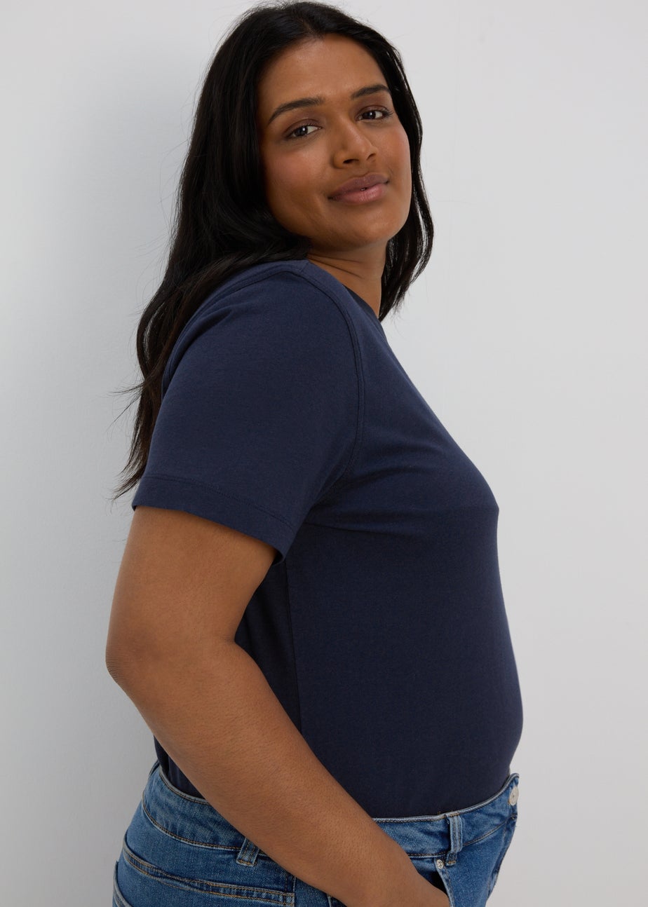 Navy Modern Plain T-Shirt