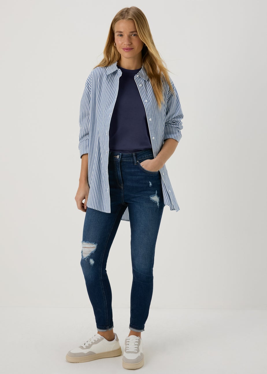 Navy Modern Plain T-Shirt