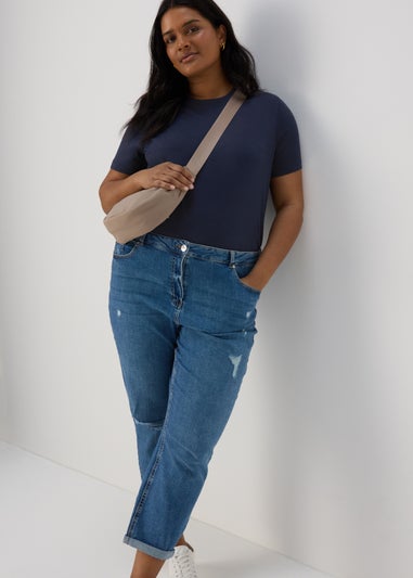 Navy Modern Plain T-Shirt