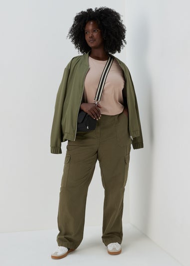 Beige Modern Plain T-Shirt