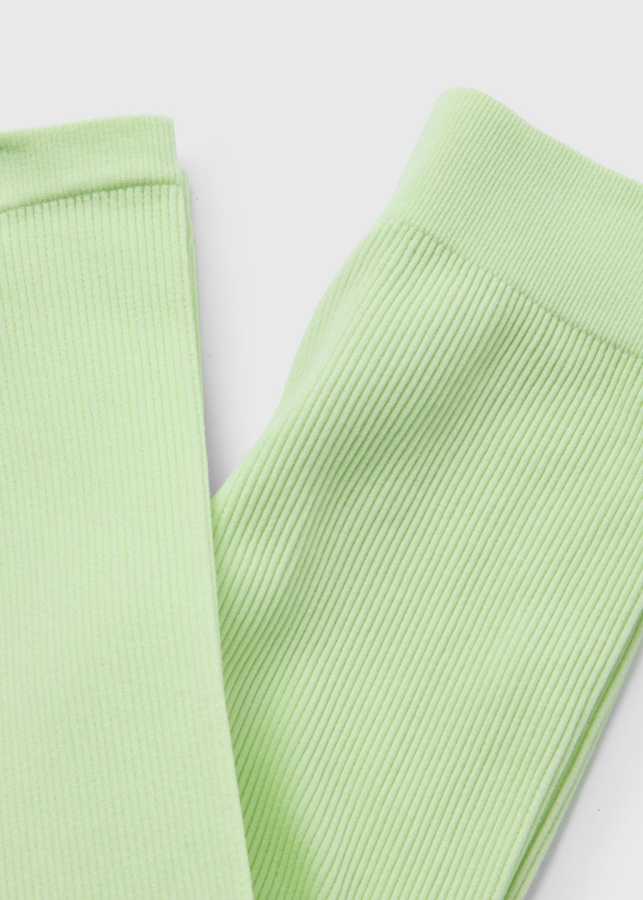 Girls Lime Green Seamless Leggings (7-15yrs)