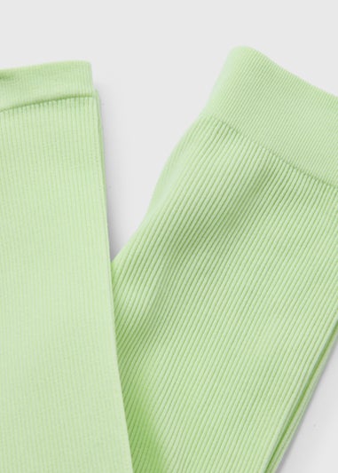 Girls Lime Green Seamless Leggings (7-15yrs)