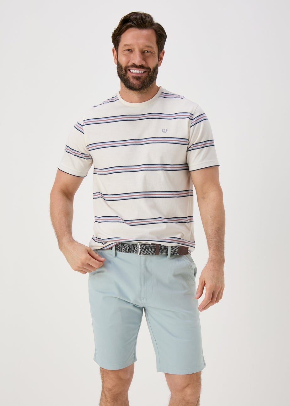 Green Belted Chino Shorts