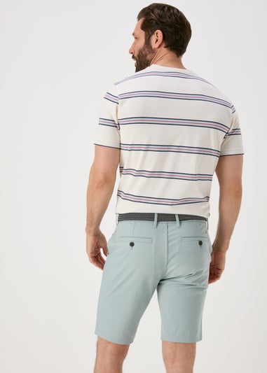 Green Belted Chino Shorts
