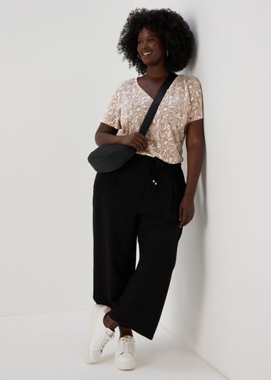 Beige Animal Print T-Shirt