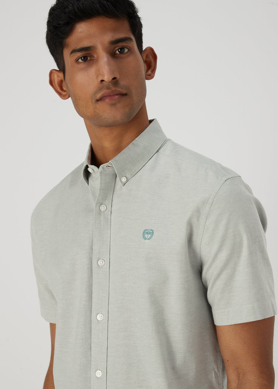 Green Cross Dye Oxford Shirt